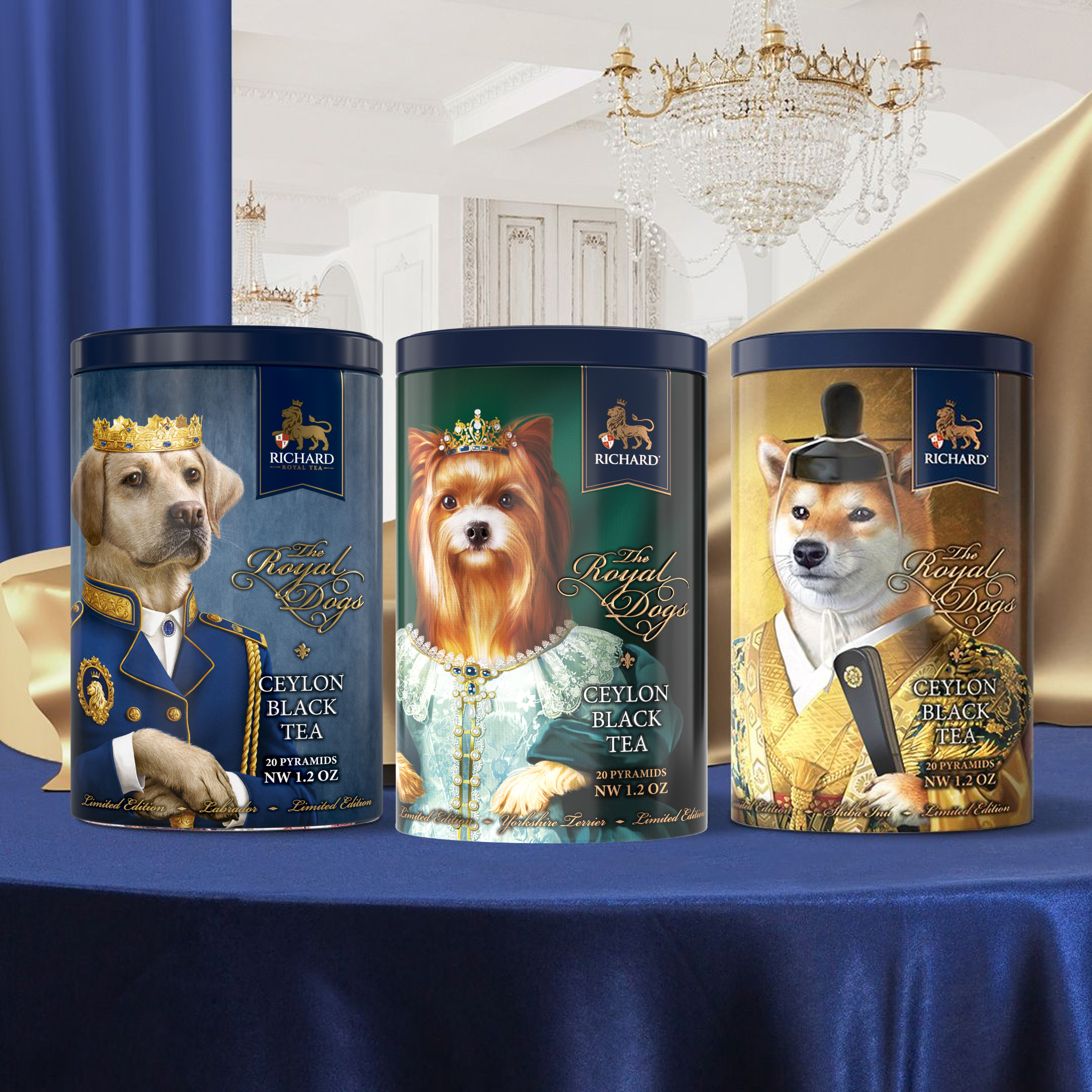 リチャード 「ザ・ロイヤル・ドッグス」ラブラドル・柴犬・ヨークシャ